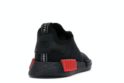 adidas NMD R1 Core Black Lush Red