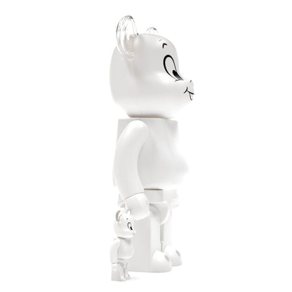 Bearbrick Casper the Friendly Ghost 100% & 400% Set White