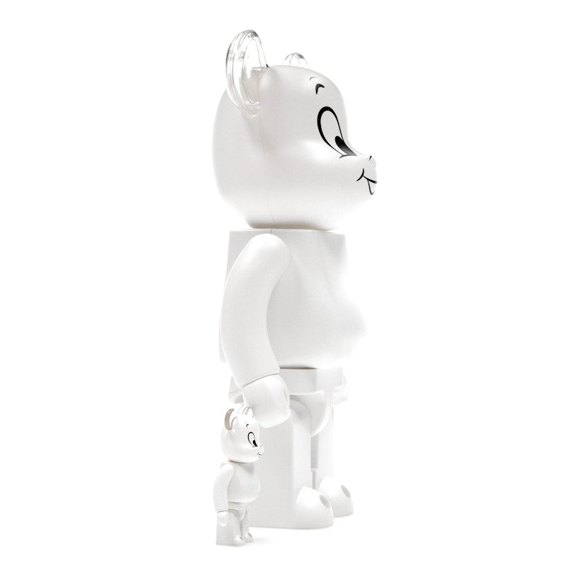 Bearbrick Casper the Friendly Ghost 100% & 400% Set White