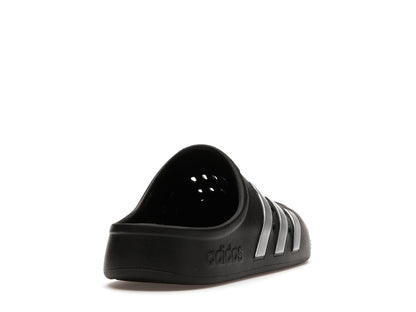 adidas Adilette Clog Black Silver