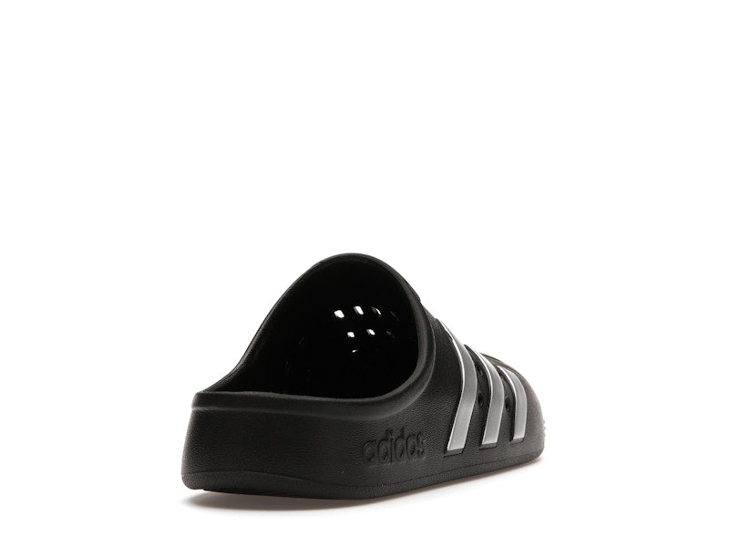 adidas Adilette Clog Black Silver