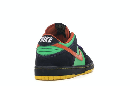 Nike SB Dunk Low Green Spark Hoop Orange