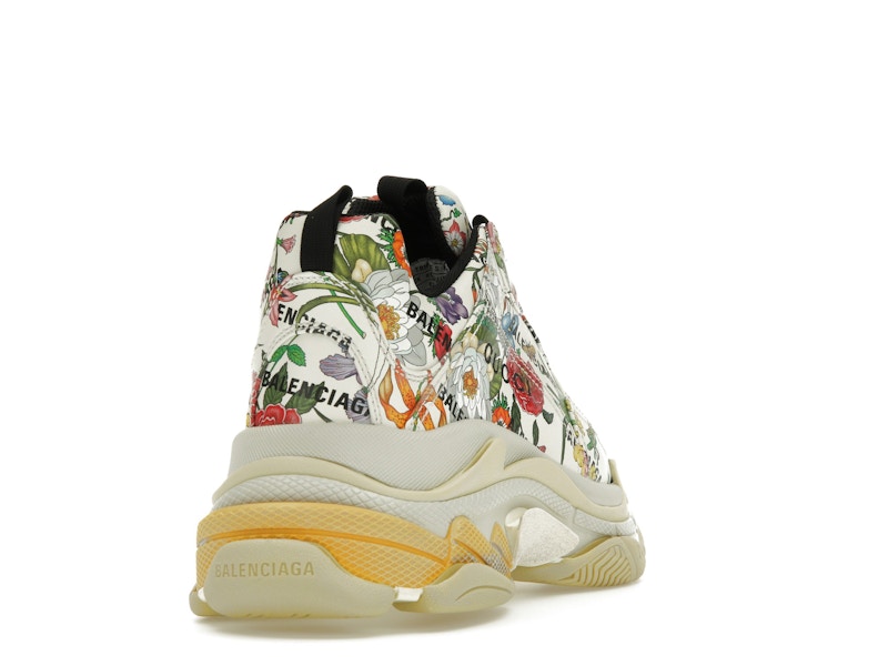 Gucci x Balenciaga The Hacker Project Triple S  Flora Print