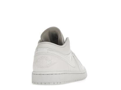 Jordan 1 Low Triple White Tumbled Leather