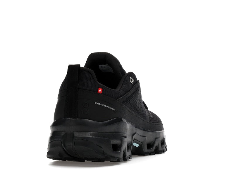 On Running Cloudrock Low Waterproof All Black