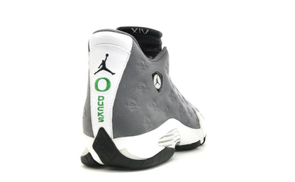 Jordan 14 Retro Oregon Ducks PE Grey