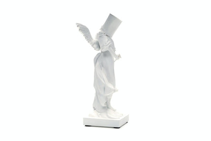 Banksy Bucket On Head Figure White