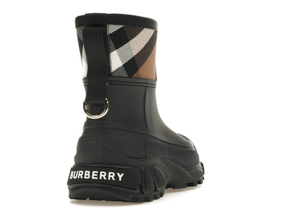 Burberry House Check Rain Boots Black Archive Beige (Women's)