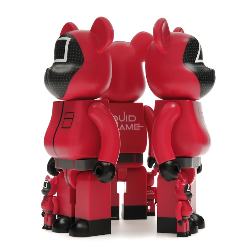 Bearbrick x Squid Game Guard (Circle/Triangle/Square) 100% & 400% Set of 3
