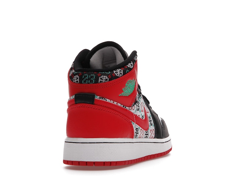 Jordan 1 Mid SE Ugly Christmas Sweater (GS)