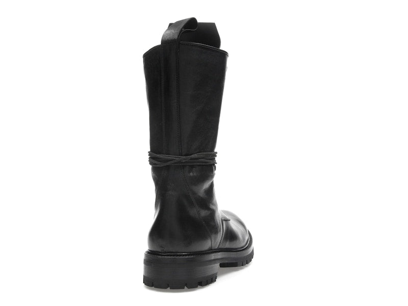 Rick Owens Army Laced Boot Black