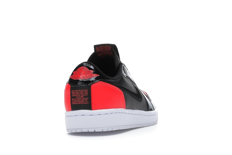 Jordan 1 Low Slip Black Hot Punch (Women's)