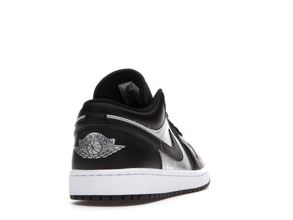 Jordan 1 Low SE Black Metallic Silver (Women's)