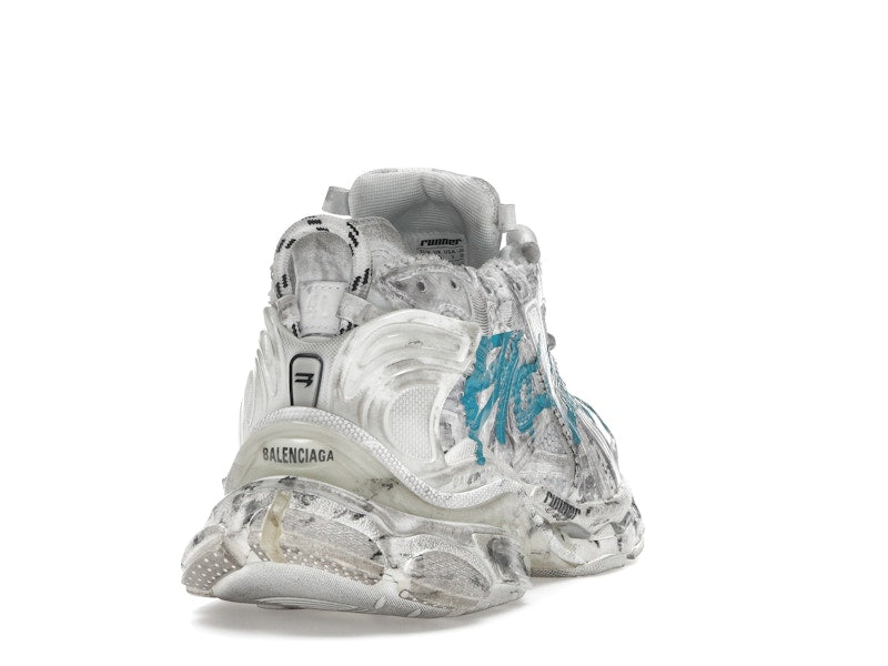 Balenciaga Runner Graffiti White Blue