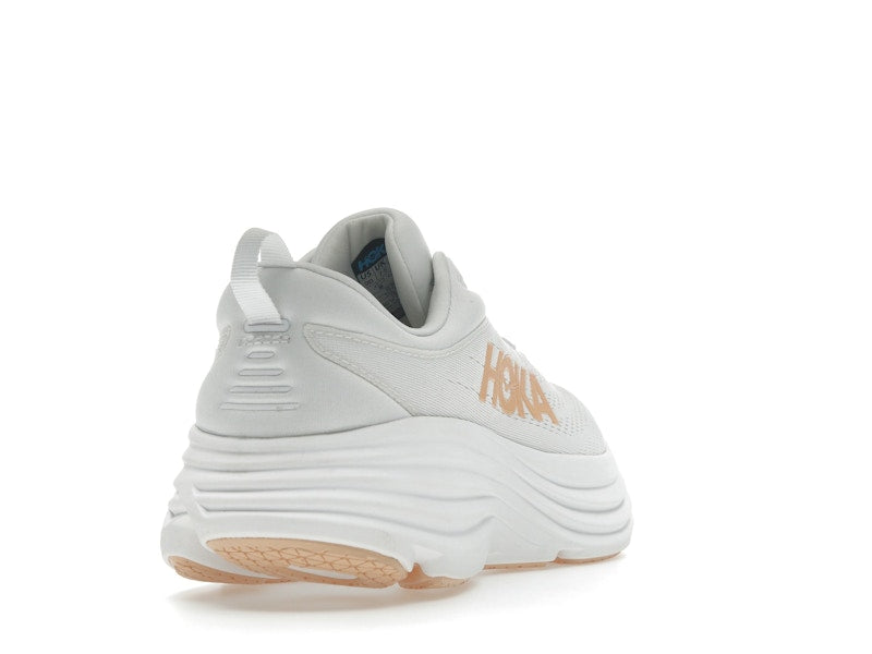 Hoka One One Bondi 8 White Cantaloupe (Women's)