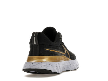 Nike React Infinity Run Flyknit 2 Black Metallic Gold (Women's)