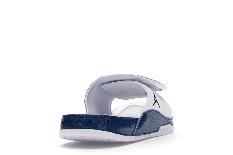 Jordan Hydro 11 Slide White Navy