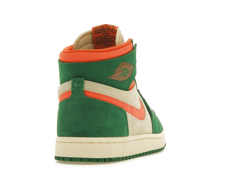 Jordan 1 High Zoom Air CMFT 2 Pine Green Orange Blaze (Women's)
