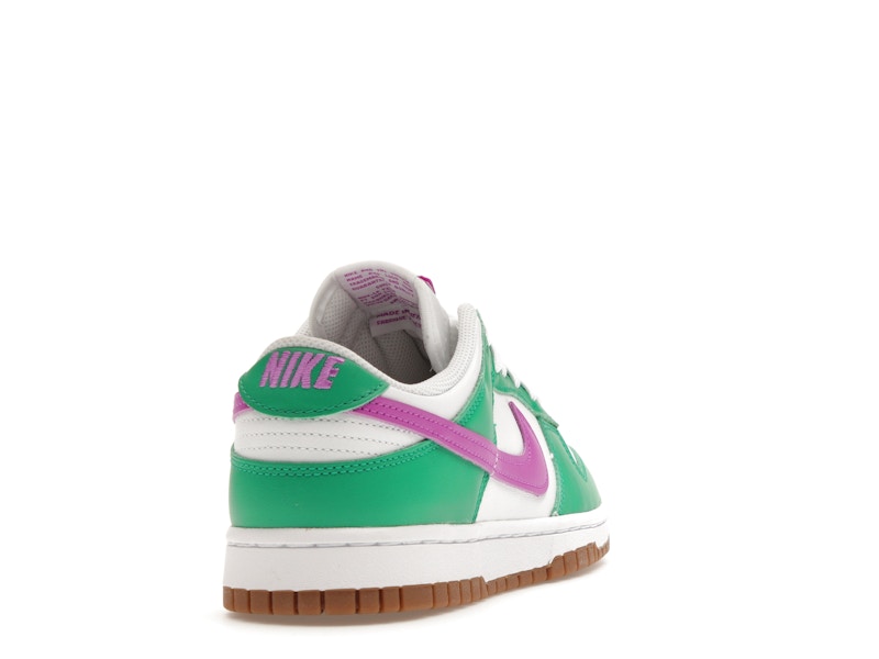 Nike Dunk Low White Stadium Green Fuchsia (Women's)
