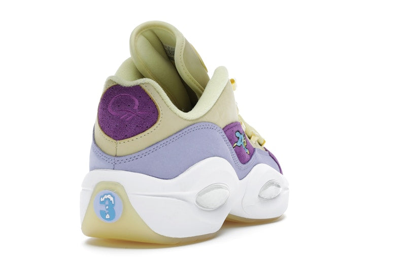 Reebok Question Low BBC Ice Cream Running Dog Yellow Purple
