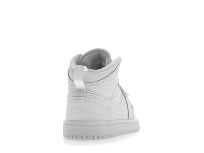 Jordan 1 Mid Triple White (2021) (PS)