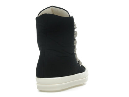 Rick Owens DRKSHDW Hollywood Jumbo Lace Puffer High Top Black Milk
