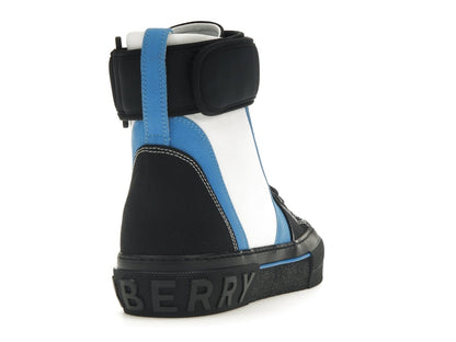 Burberry Sub High-Top Laced-Up Trainer Black Blue White