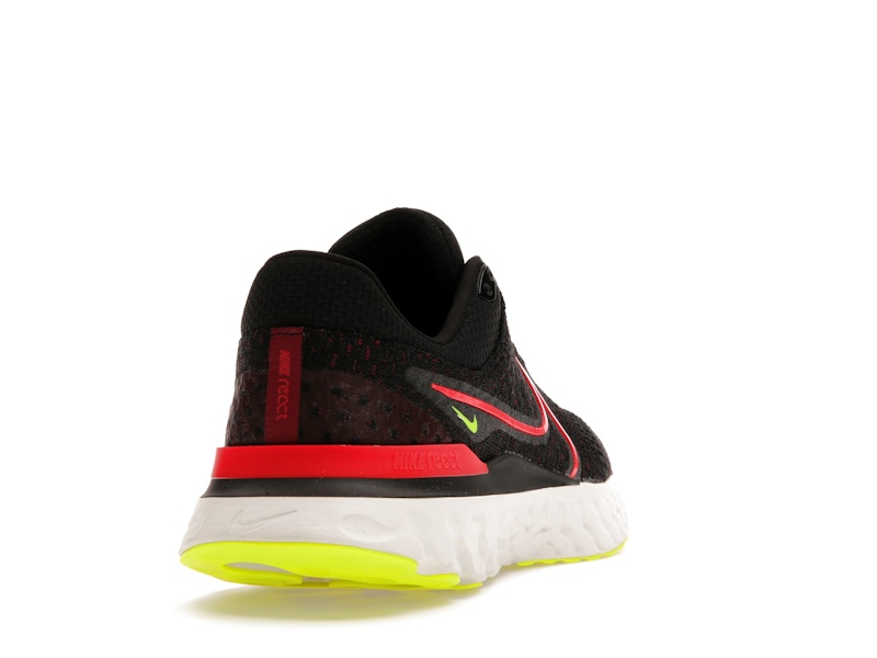 Nike React Infinity Run Flyknit 3 Black Siren Red Volt