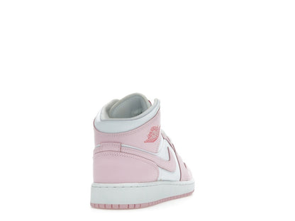 Jordan 1 Mid Pink Foam Fire Red (GS)