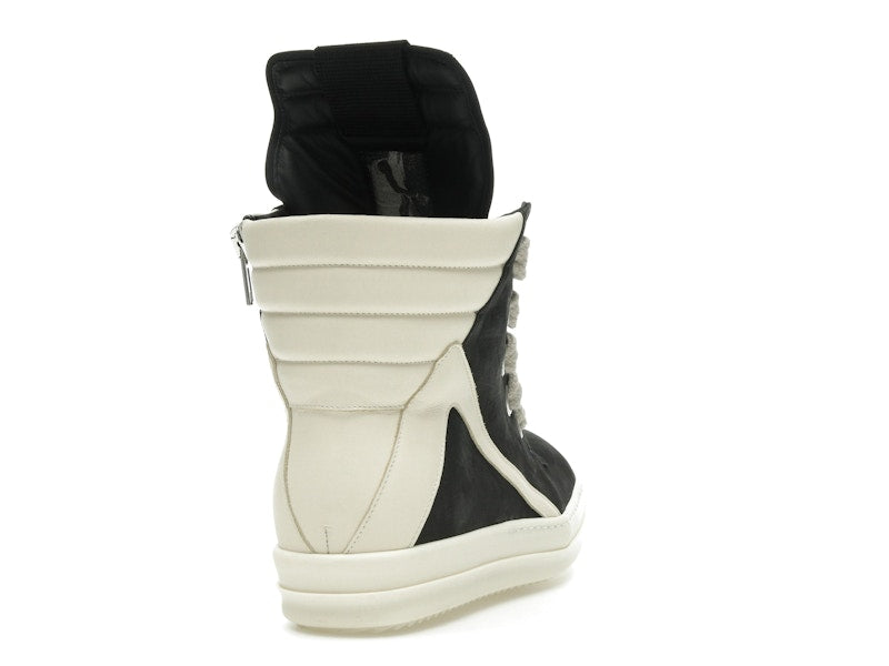 Rick Owens Geobasket Jumbo Lace High Black Milk