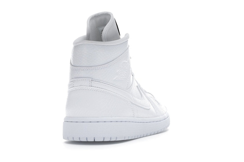 Jordan 1 Mid White Snakeskin (Women's)