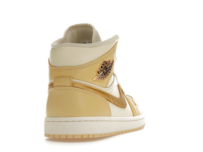 Jordan 1 Mid SE Pale Vanilla Metallic Gold (Women's)