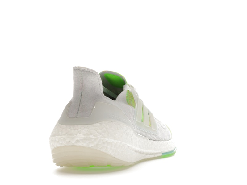 adidas Ultra Boost 22 White Bliss Blue Solar Green