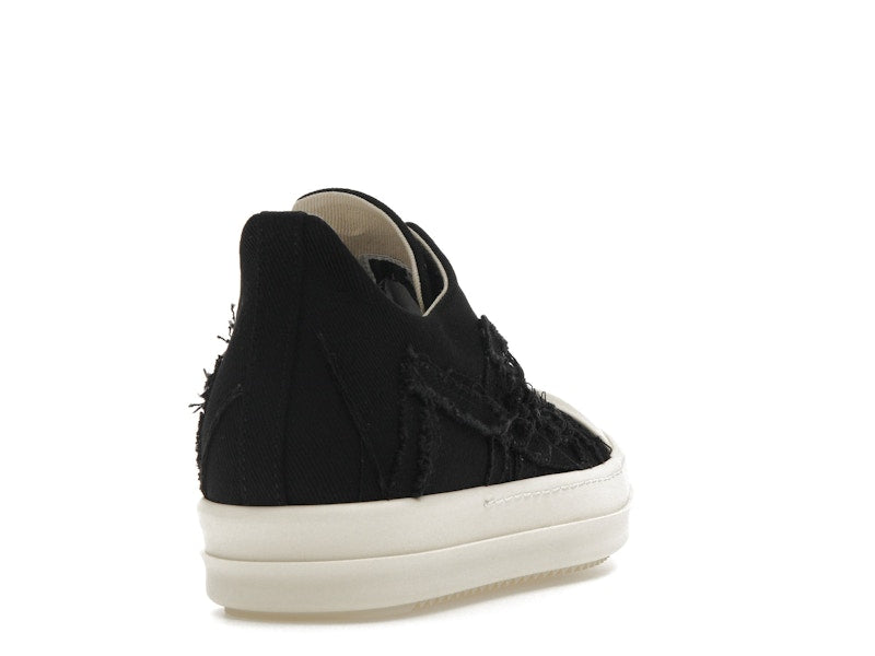 Rick Owens DRKSHDW Slashed Low Sneaks Black Milk