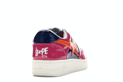 A Bathing Ape Bape Sta Low Color Block Pink Orange Navy