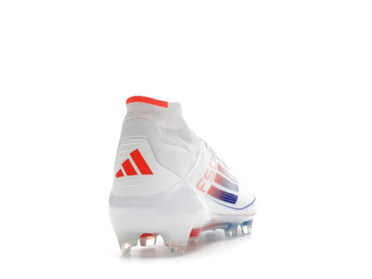 adidas F50 Elite Mid FG Cloud White Lucid Blue Solar Red (Women's)