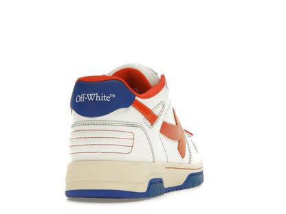 OFF-WHITE Out Of Office OOO Low Tops White Orange Blue Contrast Stitching