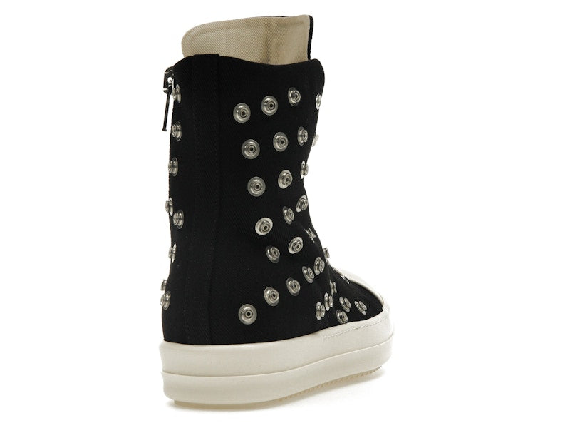Rick Owens DRKSHDW Sneaks Studded Eyelets Black Milk