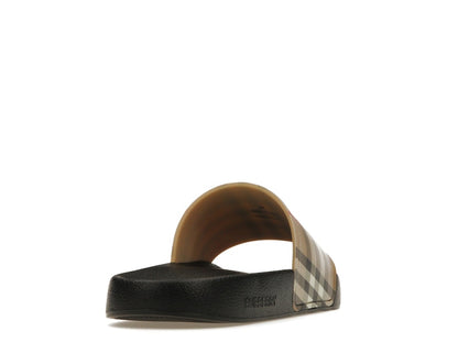 Burberry Check Print Slides Archive Beige (Women's)