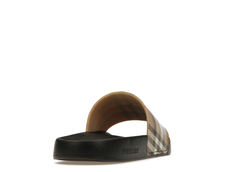 Burberry Check Print Slides Archive Beige (Women's)