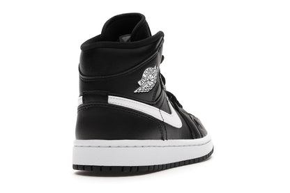 Jordan 1 Mid Black White (Women's)