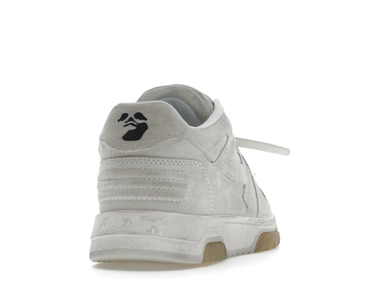 OFF-WHITE Out Of Office OOO Low Tops Vintage Suede Destressed White