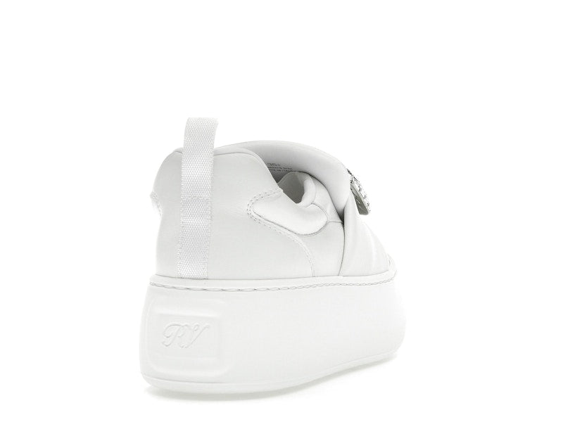 Roger Vivier Viv' Up White Crystal Buckle (Women's)