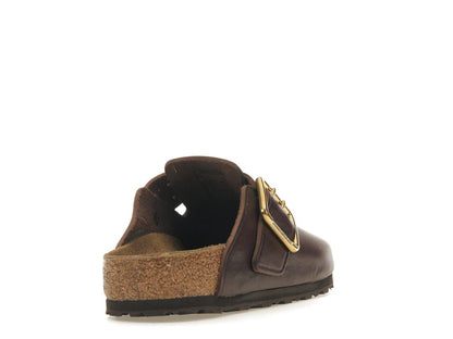 Birkenstock Boston Bold Leather Roast Brown
