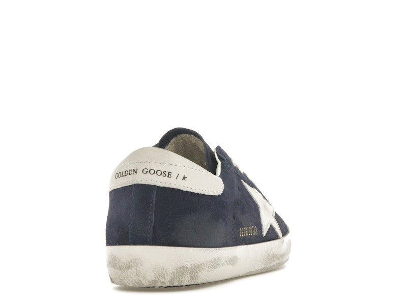 Golden Goose Super-Star Navy Suede White