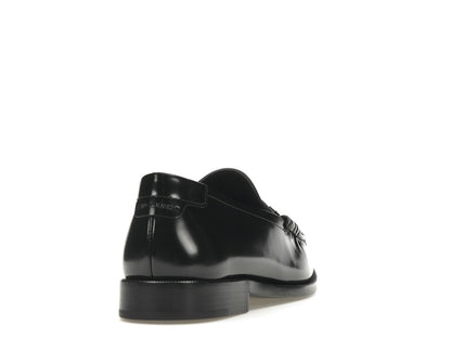 Saint Laurent Le Loafer Penny Slippers Black Leather