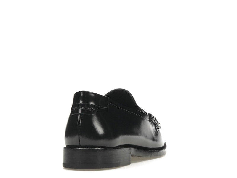 Saint Laurent Le Loafer Penny Slippers Black Leather