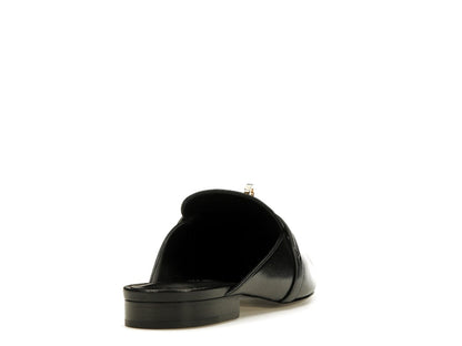 Hermes Oz Mule Noir Goatskin Leather