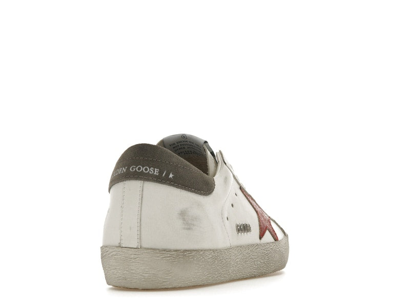 Golden Goose Super-Star White Red Grey