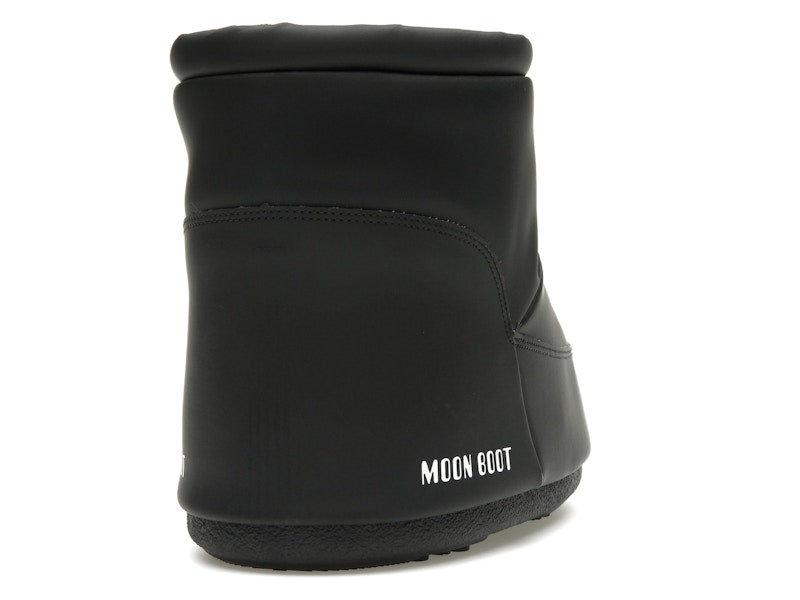 Moon Boot No Lace Rubber Boot Black
